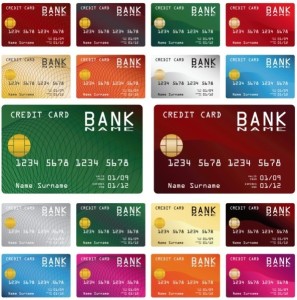 Set Of Credit Card Templates Vector