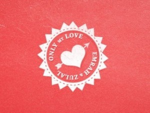 Vintage Pink Valentine's Day Sticker PSD