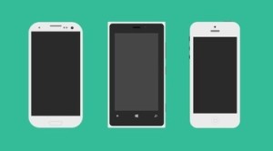 Galaxy S3, Lumia 920 and iPhone 5 Mockup PSD