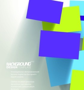 Geometric Shapes Vector Background with Color Blocks 01