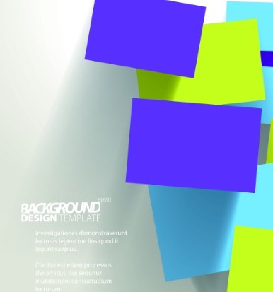 Geometric Shapes Vector Background with Color Blocks 01