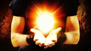 Mysterious Light Ball In the Hand PSD