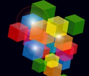 Abstract Squares Background Vector 03