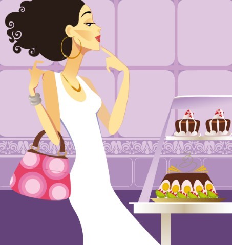 Cartoon Fashion Girls Vector 03