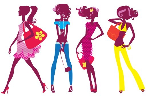 Free Cartoon Fashion Girls Vector 07 - TitanUI