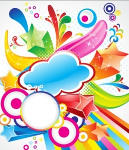 Colorful and Joyful Vector Background For Holiday