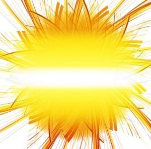 Yellow Radial Background Vector