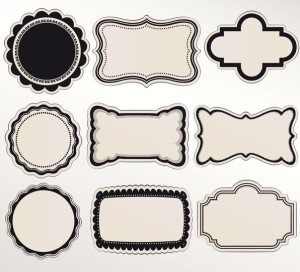Set Of Vintage Vector Labels 04