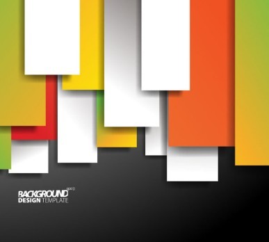 Colored Shapes Vector Background Design Template 01
