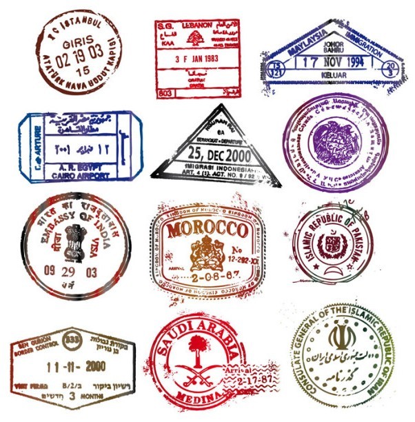 Set Of Postmark Photoshop Brushes 03