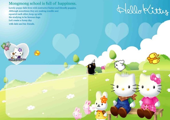 Hello Kitty Template PSD