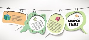 Lovely Cartoon Speech Bubbles Vector 03