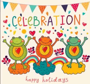 Vector Happy Holiday Cartoon Animals For Kids 04