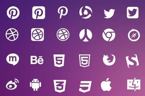 Vector Elegant Social Media Icons