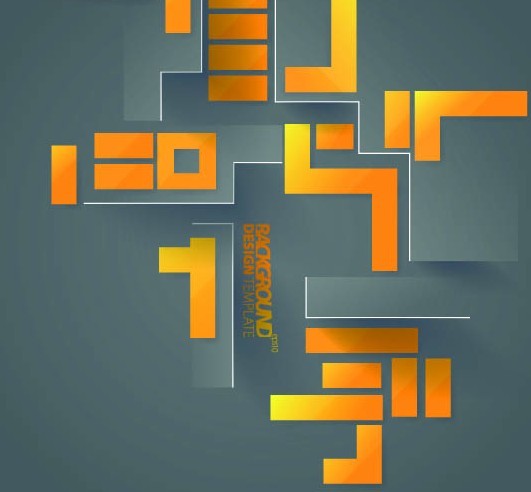 Creative Vector Background with Yellow and black Cubes 03
