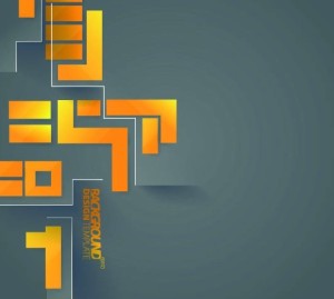 Creative Vector Background with Yellow and black Cubes 04