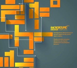 Creative Vector Background with Yellow and black Cubes 05