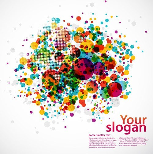 Vector Colored Bubbles Background 01
