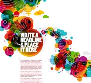 Vector Colored Bubbles Background 03
