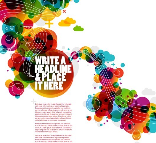 Vector Colored Bubbles Background 03