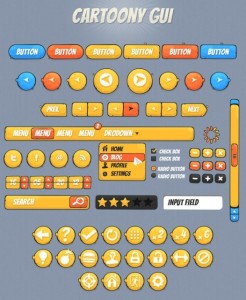 Cartoony GUI Kit PSD