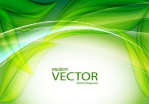 Vector Abstract Background With Green Leaves 02