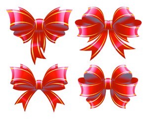 Vector Fancy Bows Design 01