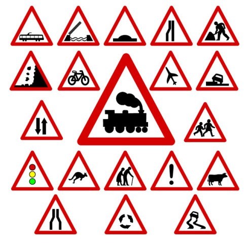 Vector Traffic Signs and Symbols 01