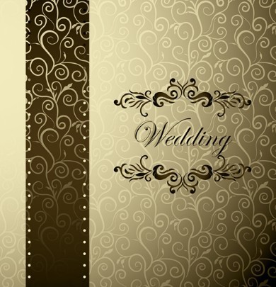Noble and Elegant Invitation Card Cover Design Vector 02