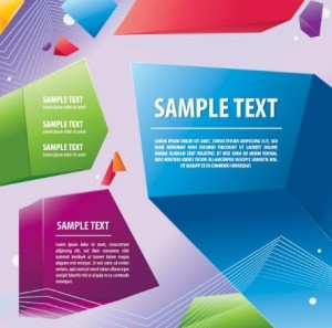 Colourful Prisms Vector Background