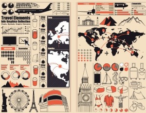 Vector Tourism & Travel Elements for Infographic 02