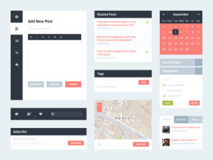Riki Tanone’s Flat Web UI Kit Vol 2 PSD