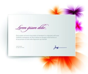 Vector Clean Blank Card Template 03