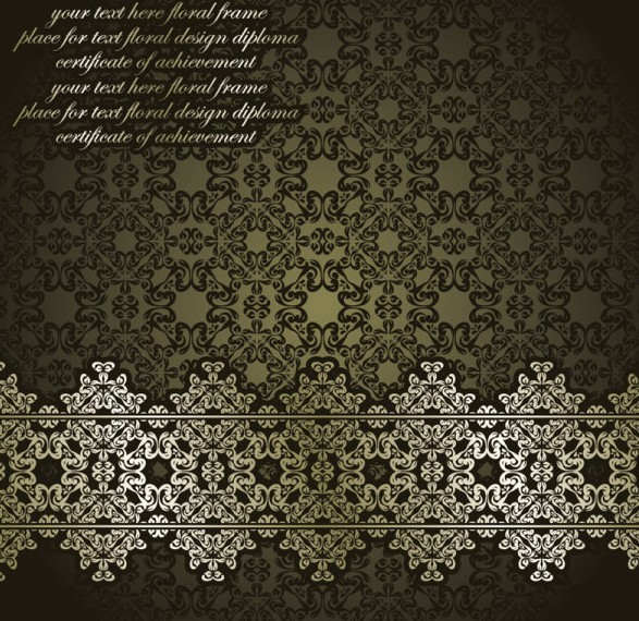 High Quality Vintage Floral Pattern Vector 07