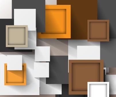 Vector Abstract Technology Background with 3D Squares 06