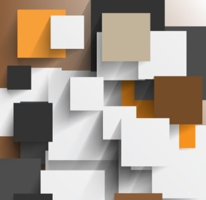 Vector Abstract Technology Background with 3D Squares 07