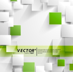 Vector Abstract Technology Background with 3D Squares 11