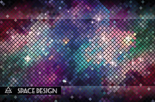 Bright Mosaic Vector Background 05