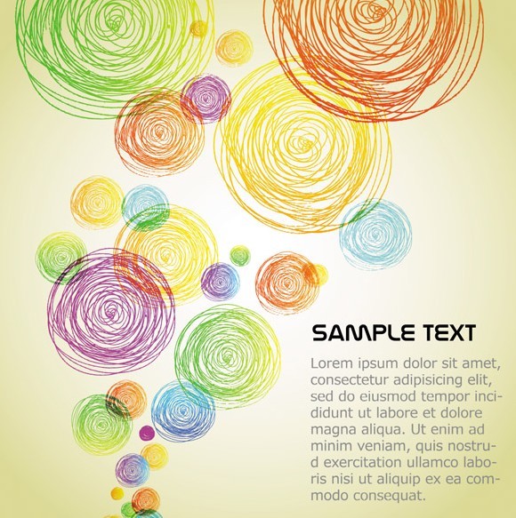 Colorful Crayons Hand-painted Vector Background 02
