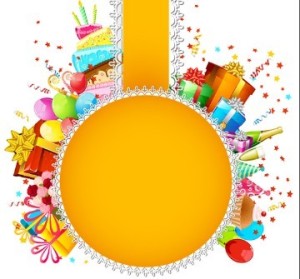Cartoon Happy Birthday Elements Vector 04
