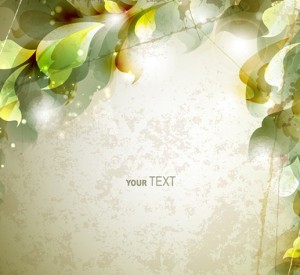Elegant Leaves and Floral Background Vector 02