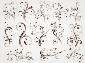 Vector Elegant Floral Patterns 01