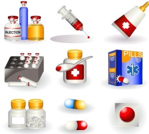 Vector 3D Medical Supplies Icons 04