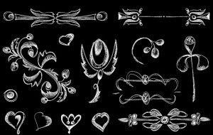 Vintage Hand Drawn Floral Borders Vector 02