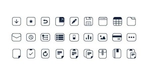 Simple Pixel Web Icon Set