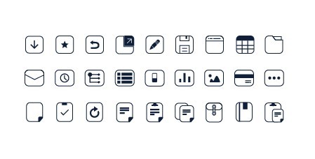 Simple Pixel Web Icon Set