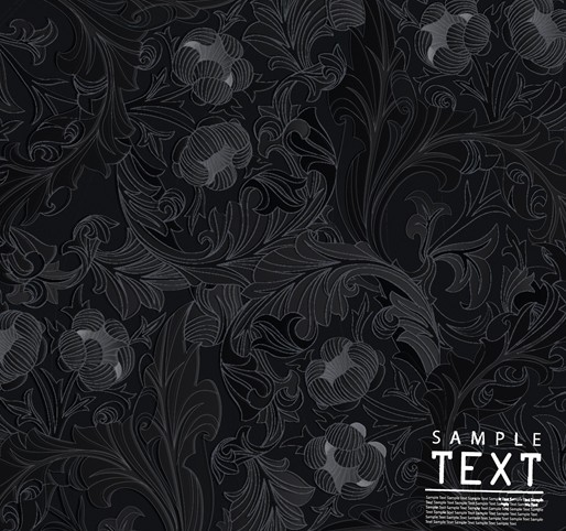 Retro Vintage Floral Packaging Cover Vector 03