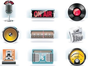 Vector Candy Radio Icons