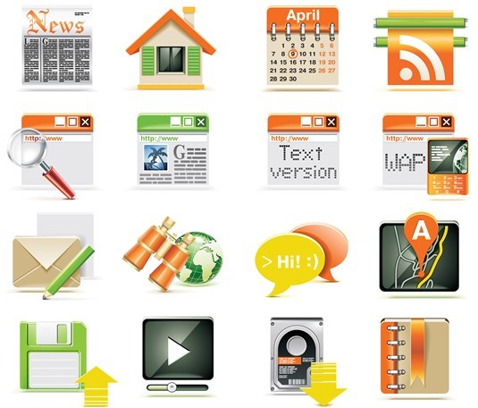 Vector Candy Web Application Icons