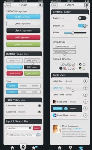 Solid iPhone UI Elements Set PSD